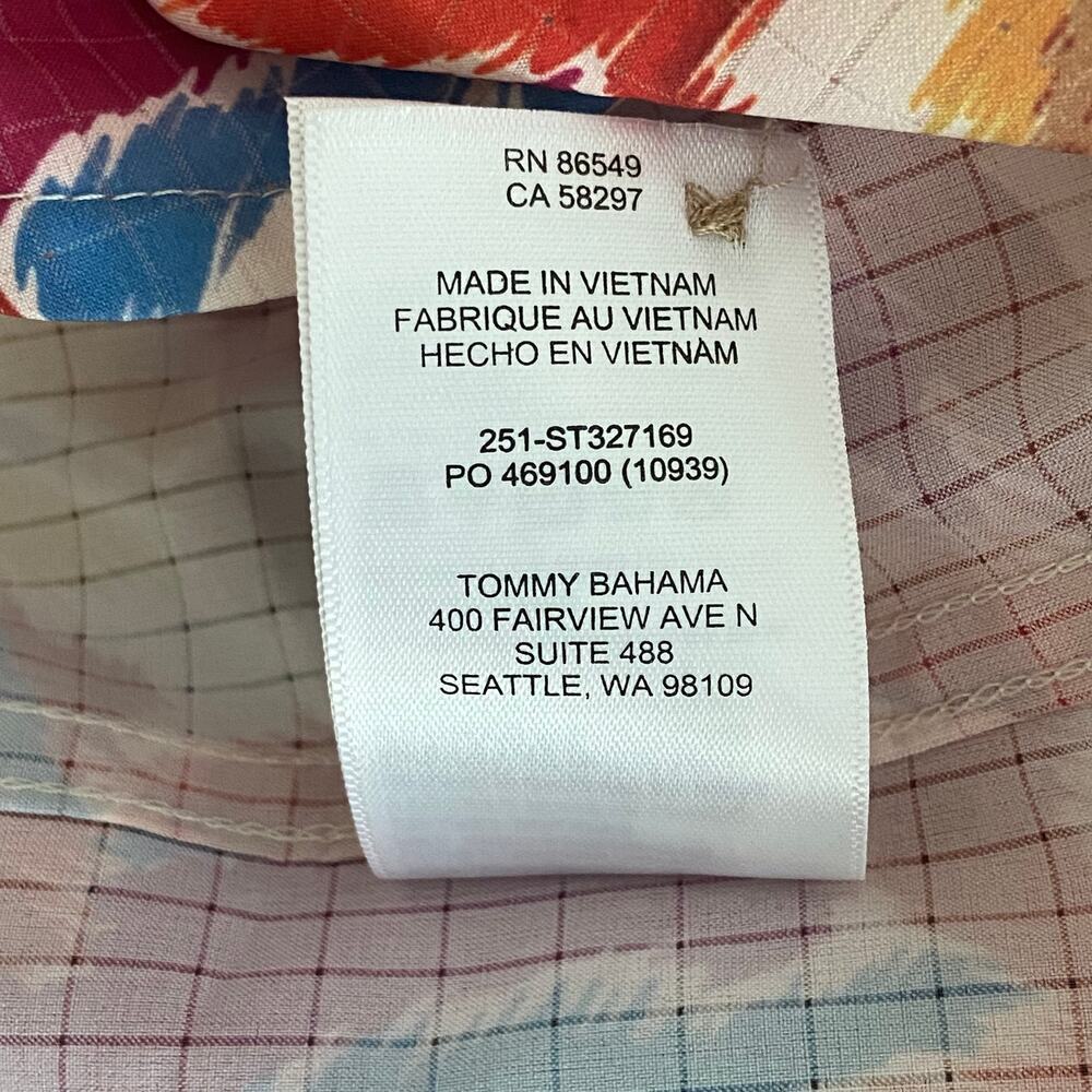 Tommy Bahama Shirt Men's XL "The Bahama Coast" Flora Fusion Stretch NEW - Picture 11 of 15